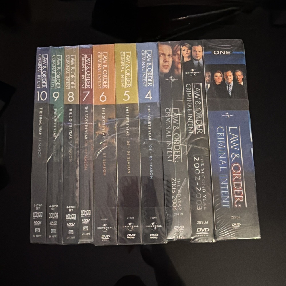 LAW and ORDER Criminal Intent: Season 1-10 Complete Series (DVD Set) NEW SEALED